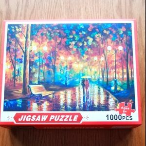 NIB Jigsaw Puzzle "Walking in the Rain"